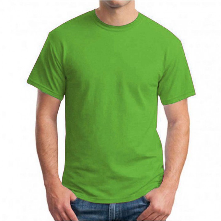 Yeşil %100 Pamuk Logo Baskılı Promosyon T-Shirt